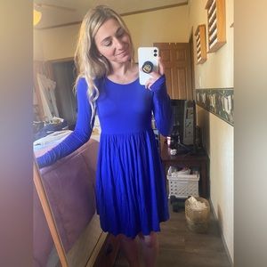 Cute Blue Long Sleeve Dress! Size: XS, Brand: LONGYUAN